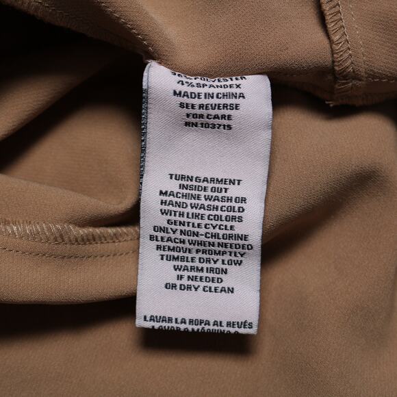 Nanette Lepore Puff Sleeve Fit & Flare Ruffle Hem Dress Beige Neutral Size 2 - Picture 10 of 12